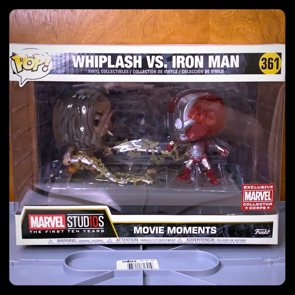 FUNKO POP! Whiplash vs. Iron Man movie moments pop